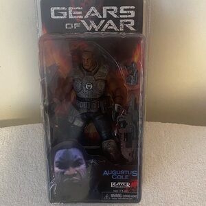 Gears of War Augustus Cole Action Figure - Black & Gray Armor NWT